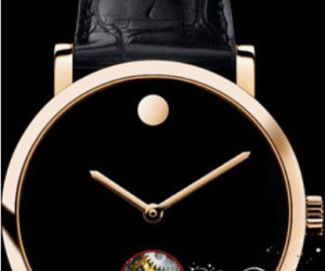 瑞士原装摩凡陀男表瑞红系列18K玫瑰金机械腕表