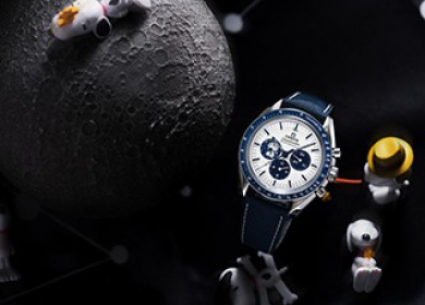 趣意太空  欧米茄超霸系列“史努比奖”50周年纪念腕表