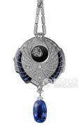 卡地亚高级珠宝腕表系列Azuré蔚蓝神秘陀飞轮坠饰表