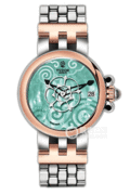 帝舵玫瑰系列35701-65770翡翠绿珍珠贝母盘不锈钢表带
