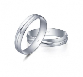 周大福西式婚礼结婚戒指PT126396戒指