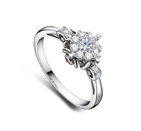 潮宏基婚庆系列皇室印象系列钻石戒指戒指