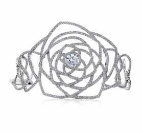 戴比尔斯ENCHANTED LOTUS 系列Enchanted Lotus钻石手链手镯