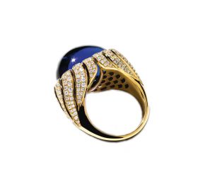 蒂芙尼BLUE BOOK高级珠宝坦桑石戒指戒指