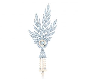 蒂芙尼BLUE BOOK高级珠宝Savoy钻石可拆卸胸针胸针