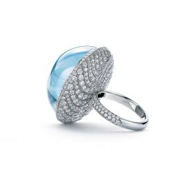 蒂芙尼BLUE BOOK高级珠宝钻石漩涡戒指戒指
