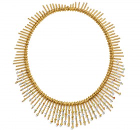 蒂芙尼史隆伯杰系列高级珠宝史隆伯杰流苏造型项链项链