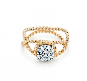蒂芙尼SCHLUMBERGER™高级珠宝18K 金 Rope 订婚钻戒戒指