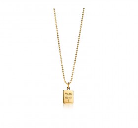 蒂芙尼TIFFANY VICTORIA Makers 系列 18K 黄金方形吊饰项链，61.0 厘米项链