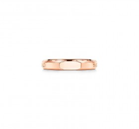 蒂芙尼TIFFANY 1837系列Makers 18K 玫瑰金窄式斜切戒指戒指