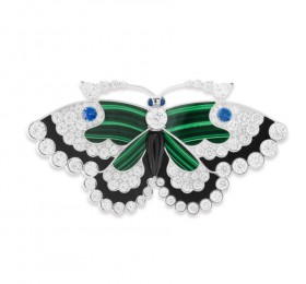 梵克雅宝标志系列BUTTERFLIES Malachite Butterfly胸针胸针