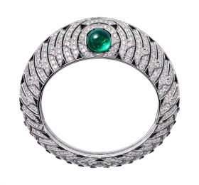 卡地亚高级珠宝系列MAYA祖母绿钻石手环手镯