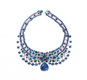 卡地亚COLORATURA高级珠宝系列SAMBHAL水果锦囊风格项链项链