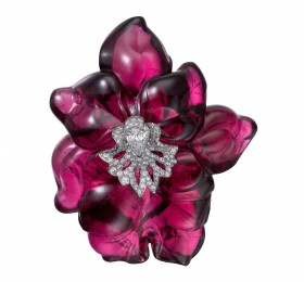 卡地亚Caresse d’Orchidées高级珠宝胸针胸针