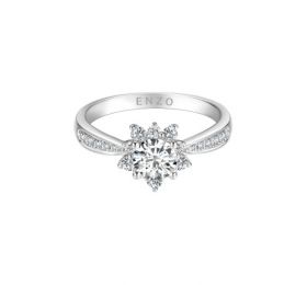 ENZO周年纪念钻石小套装18K白金钻石戒指戒指