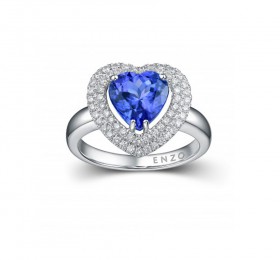 ENZO彩宝系列CLASSIC 经典彩宝系列18K白金镶坦桑石及钻石戒指戒指