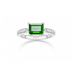 ENZO彩宝系列CLASSIC 经典彩宝系列18K白金镶透輝石及钻石戒指戒指
