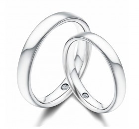 ENZO婚礼系列ENZO 99系列18K白金钻石对戒戒指