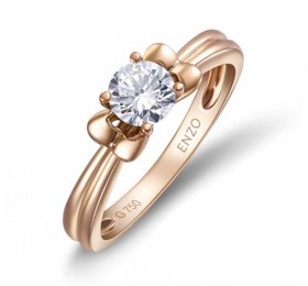 ENZO钻石系列DESTINY 天意系列18K玫瑰金镶钻石戒指戒指