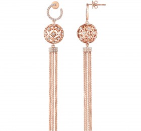 ENZO故宫宫廷文化xENZO香囊系列18k金镶嵌钻石耳饰项链