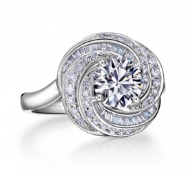 ENZO经典钻石系列银河之眸18K白金钻石戒指戒指
