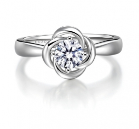 ENZO经典钻石系列银河之眸18K白金钻石戒指戒指