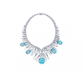 ENZO经典系列高级定制系列18K白金聖瑪利亞海藍寶钻石项链 - 迷醉海之蓝项链