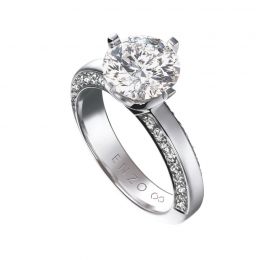 ENZO经典钻石系列ENZO88系列18K白金钻石戒指戒指