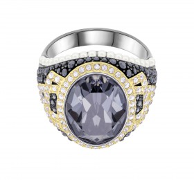 施华洛世奇MILLENNIUM 鸡尾酒戒指, 彩色设计, 混搭多种镀层戒指