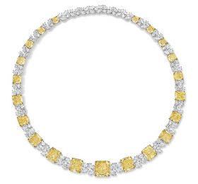 海瑞温斯顿INCREDIBLES高级珠宝系列黄钻项链项链