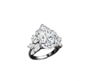 海瑞温斯顿经典温斯顿风格锦簇花环WINSTON™ CLUSTER钻石戒指戒指