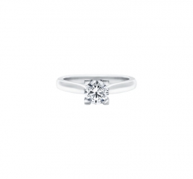 海瑞温斯顿海瑞温斯顿标志圆形明亮式切工钻石订婚戒指戒指