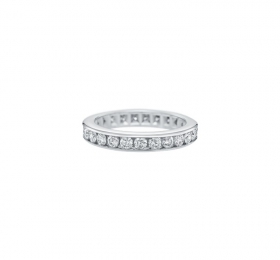 海瑞温斯顿嵌镶圆形明亮式切工钻石戒环（24颗钻）戒指