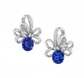 格拉夫INSPIRED BY TWOMBLY蓝宝石和钻石耳环耳饰